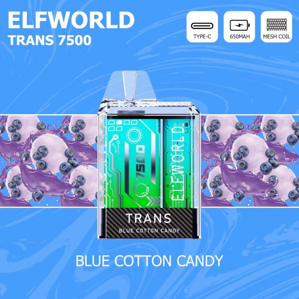 elf world trans 7000puffs vape