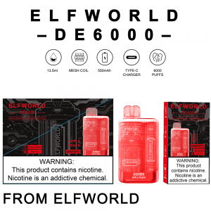elf world de 6000 puffs disposable