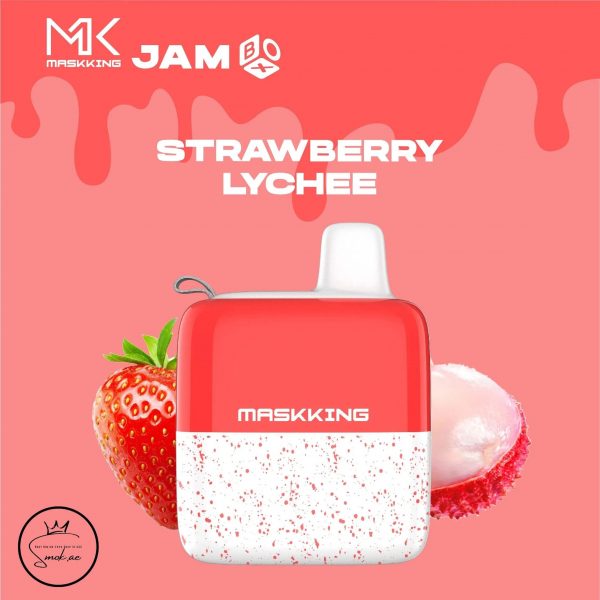 Maskking-Jam-Box-5000-puffs-Disposable-Vape-Strawberry-Lychee